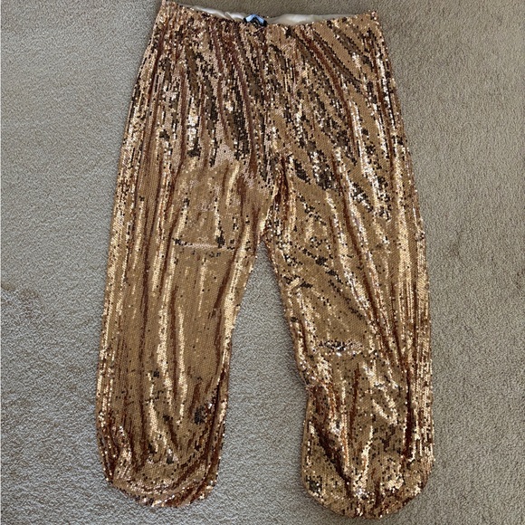 REBDOLLS ROSE GOLD SEQUIN PANTS 3X!! - Picture 2 of 4